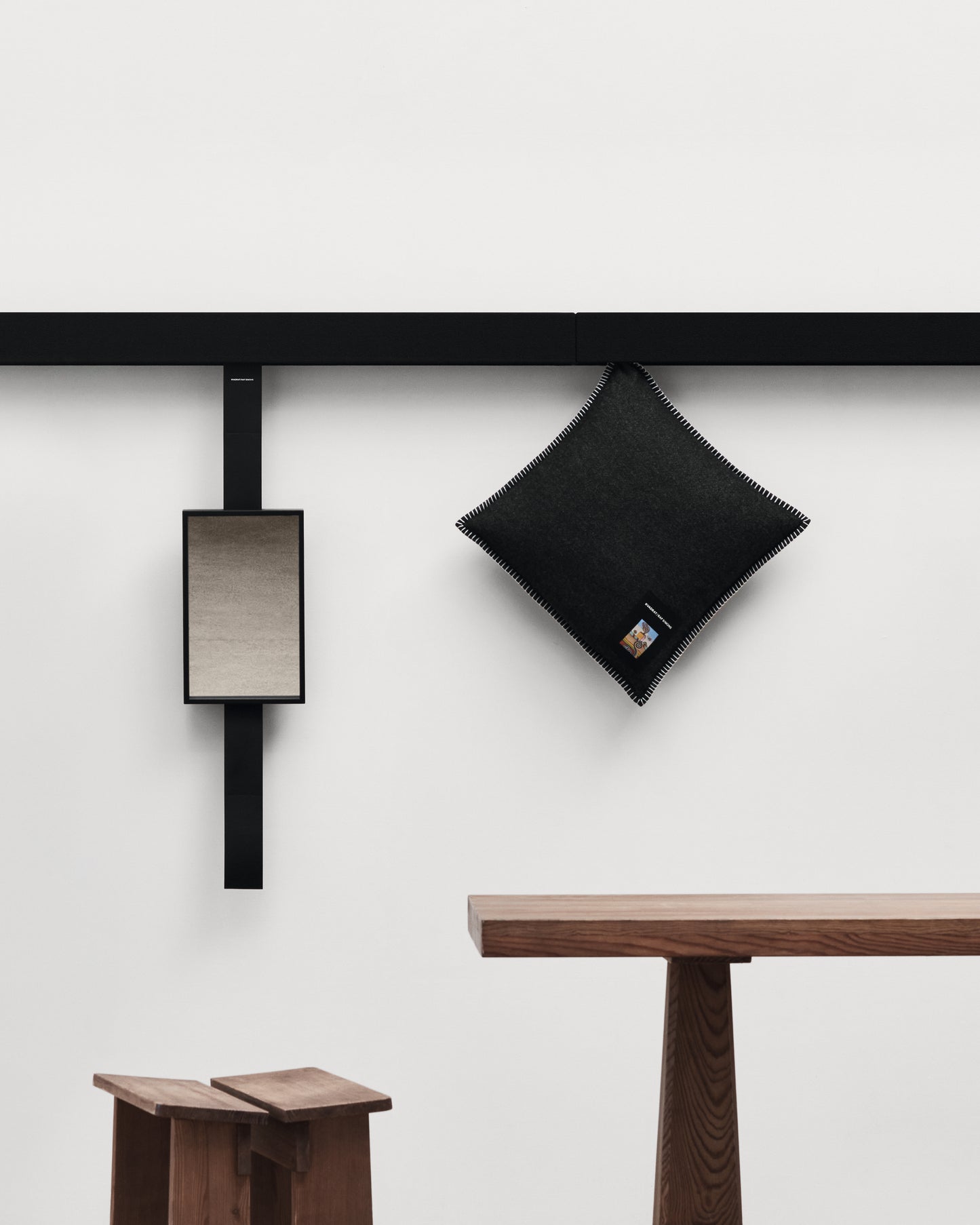 Lambswool Cushion | Black