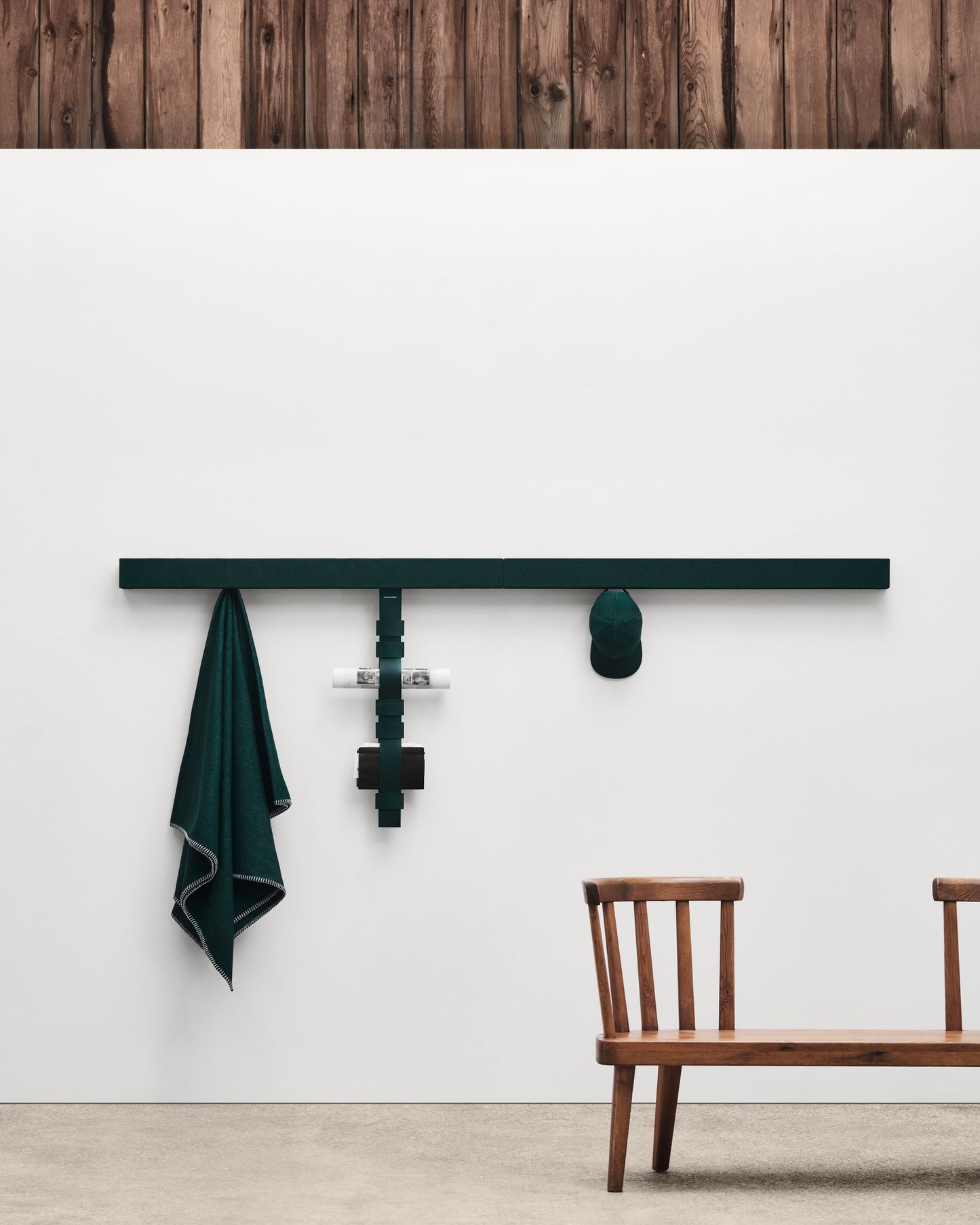 Lambswool Throw | Dark Green