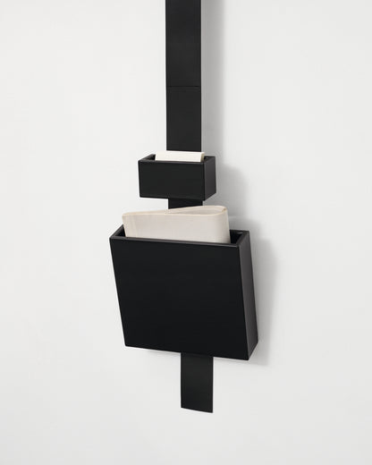 kvadrat raf simons black leather accessory box 
