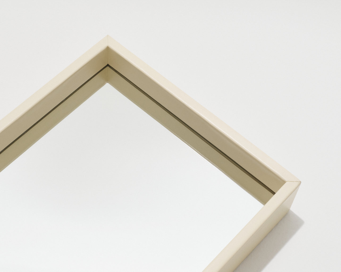Leather Mirror Tray | Off White