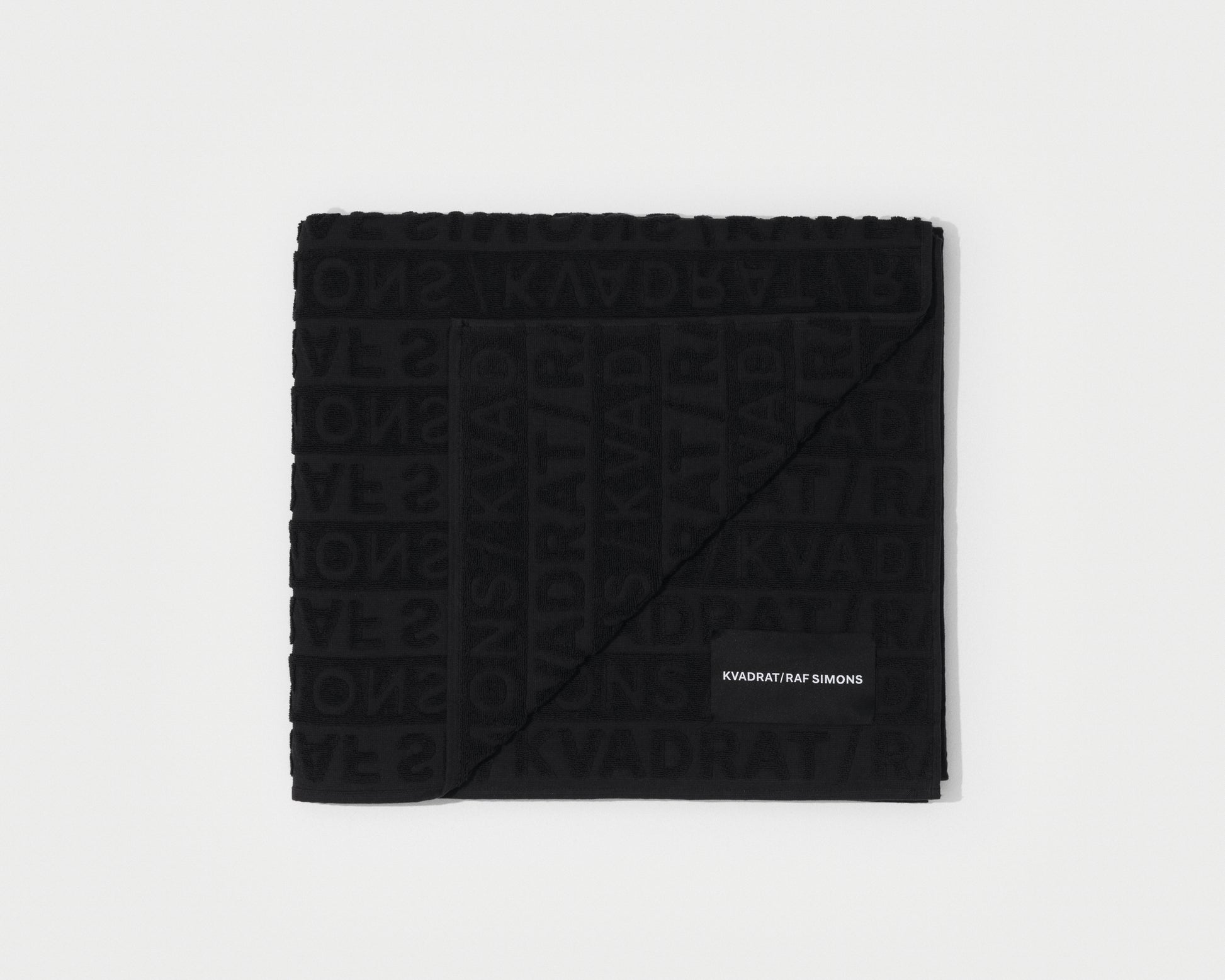 kvadrat raf simons beach towel black