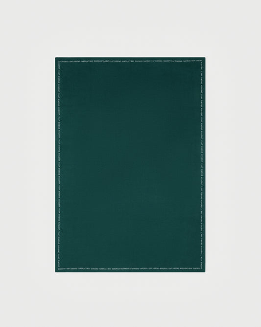 kvadrat raf simons double face wool throw dark green