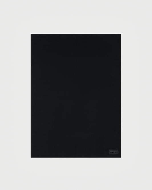 Double Face Wool Throw | Black