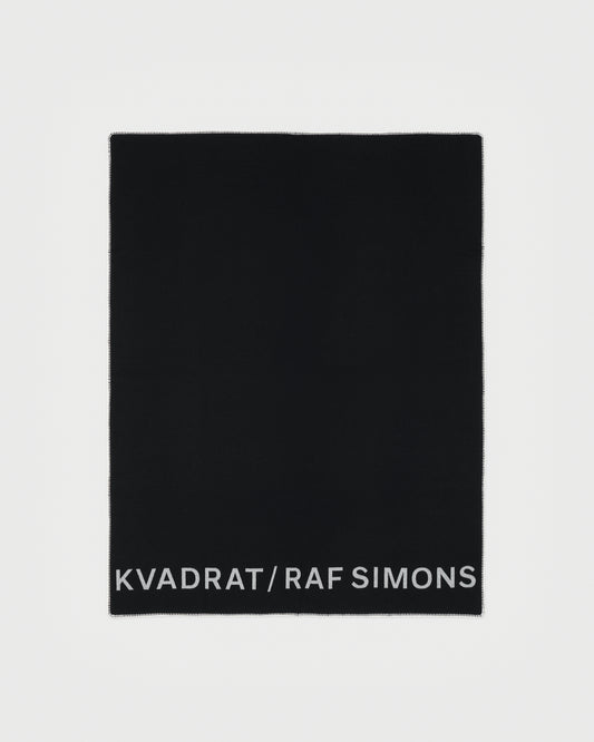kvadrat raf simons double face wool throw black