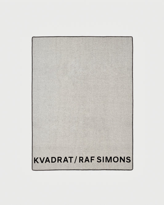 kvadrat raf simons double face wool throw off white