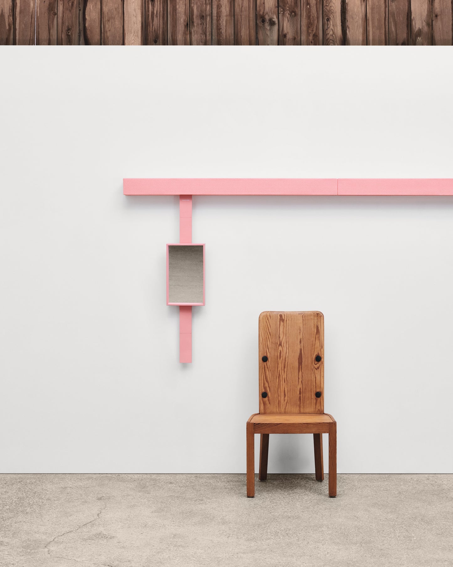 Leather Mirror Tray | Pink