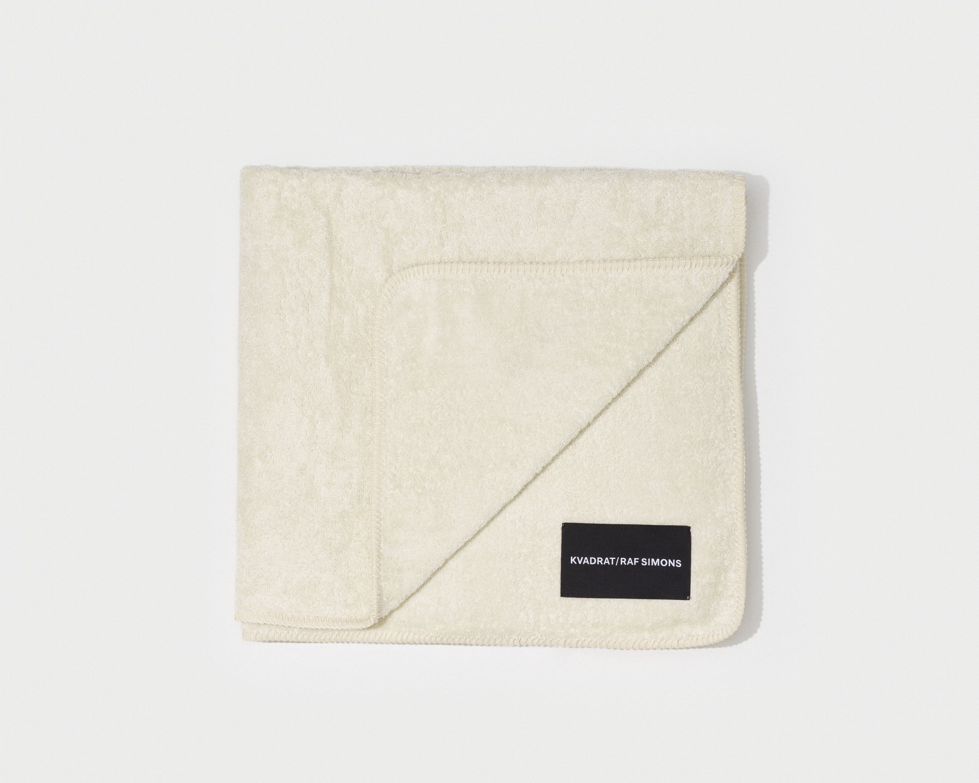 kvadrat raf simons whipstitch towel off white